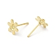 Фурнитура для сережек-гвоздиков из нержавеющей стали Flower 201 STAS-Q315-09G-2