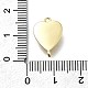 Латунные сердечки-бантики KK-K400-49G-02-3