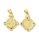Латунные микро проложить кубического циркония подвески KK-M246-42G-1