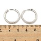 Латунные серьги обруча EJEW-L211-08F-P-3