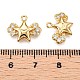 Латунные микропаве прозрачные кубические циркониевые подвески KK-T073-09G-3