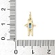 Латунные микро проложить кубического циркония подвески ZIRC-I356-17G-A08-3