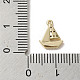 Латунные микро проложить кубического циркония подвески KK-C043-06G-3