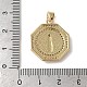 Латунные микро проложить кубического циркония подвески KK-K385-021G-4