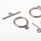 Застежки тоггл в тибетском стиле  X-TIBEP-A12208-S-FF-3