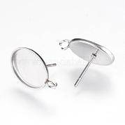 Серьги-гвоздики из нержавеющей стали 304 MAK-R012-06