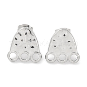 Серьги-гвоздики из нержавеющей стали 304 в форме следа EJEW-D281-10S