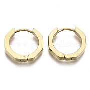 Серьги-кольца Huggie Hoop из нержавеющей стали 304 STAS-R115-22G