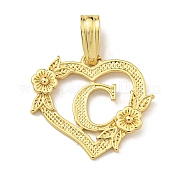 Подвески сердце латуни KK-I714-04G-C