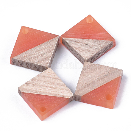 Подвески из смолы и дерева RESI-S358-31D-1