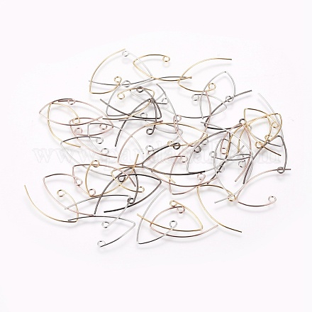 Латунные крючки для сережек KK-K197-60-1