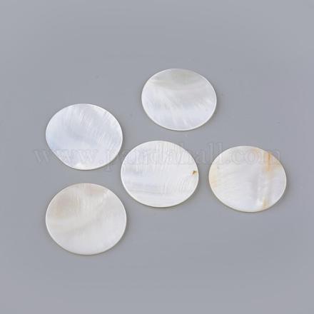 Кабошонов пресноводных оболочки SHEL-Q008-38-1