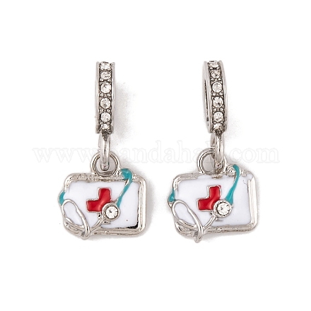 Подвеска из сплава с кристаллами и стразами в европейском стиле FIND-C055-24P-1