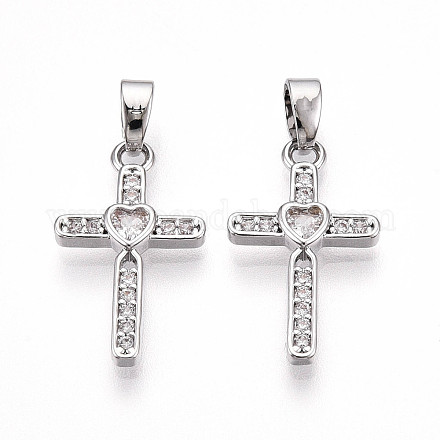 Латунные микро проложить кубического циркония подвески KK-T070-77P-1