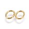 304 Stainless Steel Open Jump Rings, Oval, Golden, 7.5x5.7x5.6x0.9mm