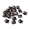 Glass Beads, for Jewelry Making, Cat, Black, 12.5x14x6.5mm, Hole: 1mm