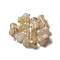 Natural Cherry Blossom Agate Pendants, Bamboo Stick Charms with Rack Plating Brass Loops, Real 18K Gold Plated, Long-Lasting Plated, 16x8mm, Hole: 1.6mm