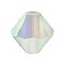 Preciosa® Crystal Beads, Czech Crystal, Bicone(451 69 302 Rondelle), 50000 20019 Chrysolite AB Matt, 4mm, Hole: 0.8mm