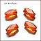 Imitation Austrian Crystal Beads, Grade AAA, K9 Glass, Faceted, Column, Dark Orange, 8x5.5mm, Hole: 0.7~0.9mm