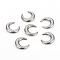 Non-Tarnish 304 Stainless Steel Beads, No Hole/Undrilled, Double Horn/Crescent Moon, Stainless Steel Color, 13.9x12.8x2.8mm