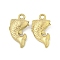 Ion Plating(IP) 304 Stainless Steel Pendants, Fish Charm, Real 18K Gold Plated, 17x10.5x3mm, Hole: 1.5mm