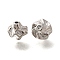 Brass Beads, Cadmium Free & Nickel Free & Lead Free, Spiral, Real Platinum Plated, 9.5x9mm, Hole: 1.2mm