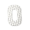 Non-Tarnish 304 Stainless Steel Pendants, Oval Charms, Stainless Steel Color, 33x20.5x0.7mm, Hole: 1.5mm