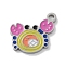304 Stainless Steel Enamel Charms, Crab Charm, Stainless Steel Color, 14.5x14.5x1.5mm, Hole: 1.8mm