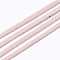 Faux Suede Cord, Faux Suede Lace, Pink, 2.5~2.8x1.5mm, about 1.09 yards(1m)/strand