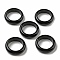 Natural Obsidian Plain Band Ring for Women, US Size 6 1/2(16.9mm)