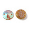 Cone Sew on Rhinestone, Resin Rhinestone, 2-Hole Links, AB Color, with Glitter Powder, Faceted, Garment Accessories, Dark Goldenrod, 18x5mm, Hole: 1.2mm