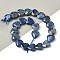 Natural Lapis Lazuli Beads Strands, Heart, Faceted, 8x8x3.5~4mm, Hole: 0.7mm, about 25pcs/strand, 7.09''(18cm)