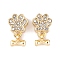 Rack Plating Alloy Rhinestone European Dangle Charms, Paw Print with Dog Bone Large Hole Pendants, Golden, Crystal, 17.5mm, Bone: 7x8x2.5mm, Hole: 4.5mm