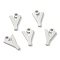 Non-Tarnish 304 Stainless Steel Charms, Greek Alphabet, Stainless Steel Color, Letter.G, 11x7x1.5mm, Hole: 1.5mm