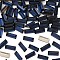 Preciosa® MAXIMA Crystal Fancy Stones, Czech Crystal, 435 26 212 Baguette, Dura Foiling, 30280 Dark Indigo, 4x2mm