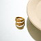 DIY fashionable stainless steel ring with non fading color, female niche high-end light luxury tagram style