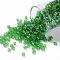 TOHO Round Seed Beads, Japanese Seed Beads, (167) Transparent AB Peridot, 8/0, 3mm, Hole: 1mm, about 222pcs/10g