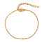 Fashionable Imitation Pearl Bracelet for Daily Wear and Accessories, Golden, 6-1/2 inch~6-3/4 inch(16.5~17cm)