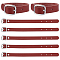 GORGECRAFT 10Pcs 8 Inch Leather Luggage Labels Strap Cowhide Luggage Tags Replacement Belts with Buckle Watch Band Strap for ID Card Pass Holder Travel Storage Hanging Accessories, Saddle Brown