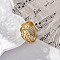 Brass Micro Pave Clear Cubic Zirconia Cuff Finger Rings, Criss Cross Rings for Women, Long-Lasting Plated, Rack Plating, Lead Free & Cadmium Free, Real 18K Gold Plated, Adjustable, 10.5mm