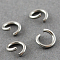 Tarnish Resistant 304 Stainless Steel Jump Rings, Open Jump Rings, Stainless Steel, 18 Gauge, 6x1mm, Inner Diameter: 4mm