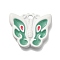 Spray Painted Alloy Pendants, Butterfly Charms, Butterfly, 15.5x18x2.5mm, Hole: 1.6mm