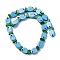 Handmade Lampwork Beads, Fish, Light Sky Blue, 19.5~21x12~12.5x8~9mm, Hole: 1.8mm