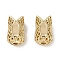 Brass Beads, Cadmium Free & Nickel Free & Lead Free, Flower, Real 18K Gold Plated, 10x6mm, Hole: 1.4mm