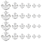 AHANDMAKER 90Pcs Flat Round Sew On Rhinestones, 6 Sizes Flatback Crystal Clear Glass Sewing Rhinestones Stone with Silver Claw Settings Glass Rhinestones for Clothes, Garments, Dress, Jewelry