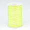 Polyester Cord, Satin Rattail Cord, for Beading Jewelry Making, Chinese Knotting, Green Yellow, 2mm, about 100yards/roll