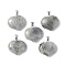 Natural Labradorite Pendants, Heart Charms, with Platinum Tone Brass Findings, 23.5x25x8.5mm, Hole: 5x3.5mm