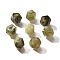 Acrylic Beads, Imitation Gemstone Beads, Polygon, Faceted, Dark Olive Green, 10x10x10mm, Hole: 1.5mm, about 570pcs/500g