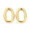 304 Stainless Steel Linking Rings, Irregular Oval, Real 18K Gold Plated, 19.5x13.5x3.5mm, Inner Diameter: 15x7mm