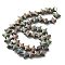 Electroplated Natural Lava Rock Beads Strands, Star, Rainbow Plated, 9.5x9.5mm, Hole: 1mm, about 48pcs/strand, 14.57''(37cm)